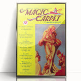 Vintage Magazine Cover Art – The Magic Carpet Retro Print-2
