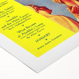 Vintage Magazine Cover Art – The Magic Carpet Retro Print-2