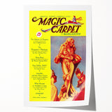 Vintage Magazine Cover Art – The Magic Carpet Retro Print-2