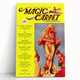 Vintage Magazine Cover Art – The Magic Carpet Retro Print-2