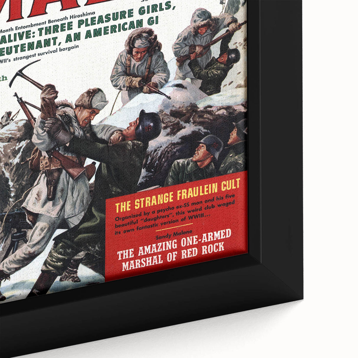 Vintage Magazine Cover Art – Male Adventure WWII Cover Print