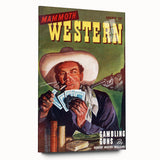 Vintage Magazine Cover Art – Mammoth Western Gambling Print