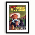 Vintage Magazine Cover Art – Mammoth Western Gambling Print