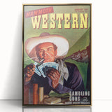 Vintage Magazine Cover Art – Mammoth Western Gambling Print
