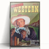 Vintage Magazine Cover Art – Mammoth Western Gambling Print
