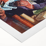 Vintage Magazine Cover Art – Mammoth Western Gambling Print