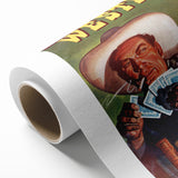 Vintage Magazine Cover Art – Mammoth Western Gambling Print