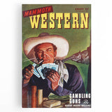 Vintage Magazine Cover Art – Mammoth Western Gambling Print