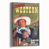 Vintage Magazine Cover Art – Mammoth Western Gambling Print