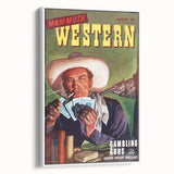 Vintage Magazine Cover Art – Mammoth Western Gambling Print