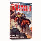 Vintage Magazine Cover Art – Mammoth Western Cowboy Print
