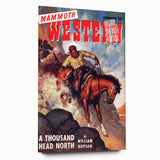 Vintage Magazine Cover Art – Mammoth Western Cowboy Print