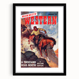 Vintage Magazine Cover Art – Mammoth Western Cowboy Print