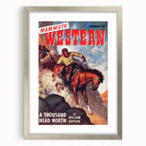 Vintage Magazine Cover Art – Mammoth Western Cowboy Print