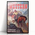 Vintage Magazine Cover Art – Mammoth Western Cowboy Print