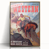 Vintage Magazine Cover Art – Mammoth Western Cowboy Print