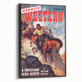 Vintage Magazine Cover Art – Mammoth Western Cowboy Print