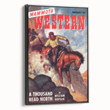 Vintage Magazine Cover Art – Mammoth Western Cowboy Print