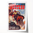 Vintage Magazine Cover Art – Mammoth Western Cowboy Print