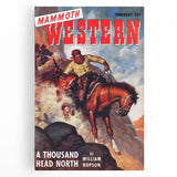 Vintage Magazine Cover Art – Mammoth Western Cowboy Print