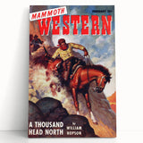 Vintage Magazine Cover Art – Mammoth Western Cowboy Print