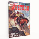 Vintage Magazine Cover Art – Mammoth Western Cowboy Print