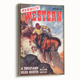Vintage Magazine Cover Art – Mammoth Western Cowboy Print