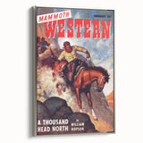 Vintage Magazine Cover Art – Mammoth Western Cowboy Print