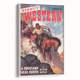 Vintage Magazine Cover Art – Mammoth Western Cowboy Print