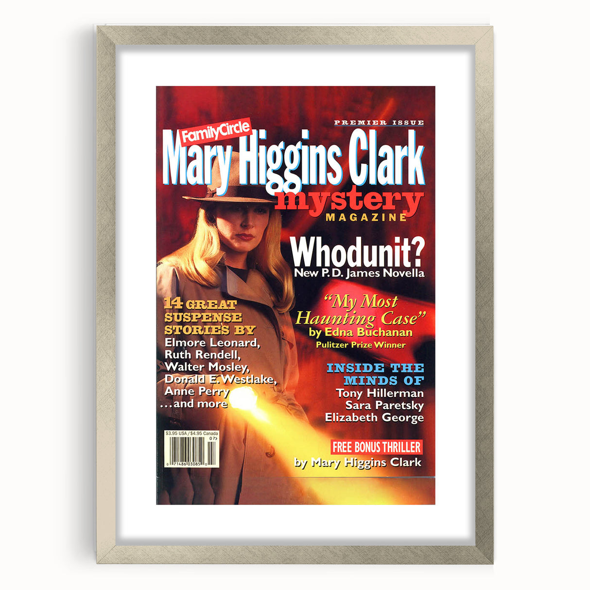 Classic Mary Higgins Clark Mystery Magazine Cover Art