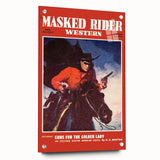 Classic Masked Rider Western Magazine Cover Art