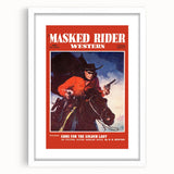 Classic Masked Rider Western Magazine Cover Art