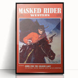 Classic Masked Rider Western Magazine Cover Art