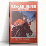 Classic Masked Rider Western Magazine Cover Art
