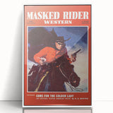 Classic Masked Rider Western Magazine Cover Art