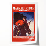 Classic Masked Rider Western Magazine Cover Art