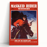 Classic Masked Rider Western Magazine Cover Art
