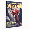 Vintage Magazine Cover Art – Masked Rider Western Retro Print