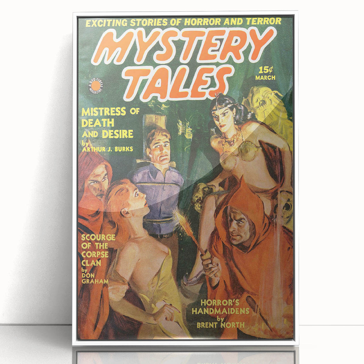 Vintage Magazine Cover Art – Mystery Tales Retro Print