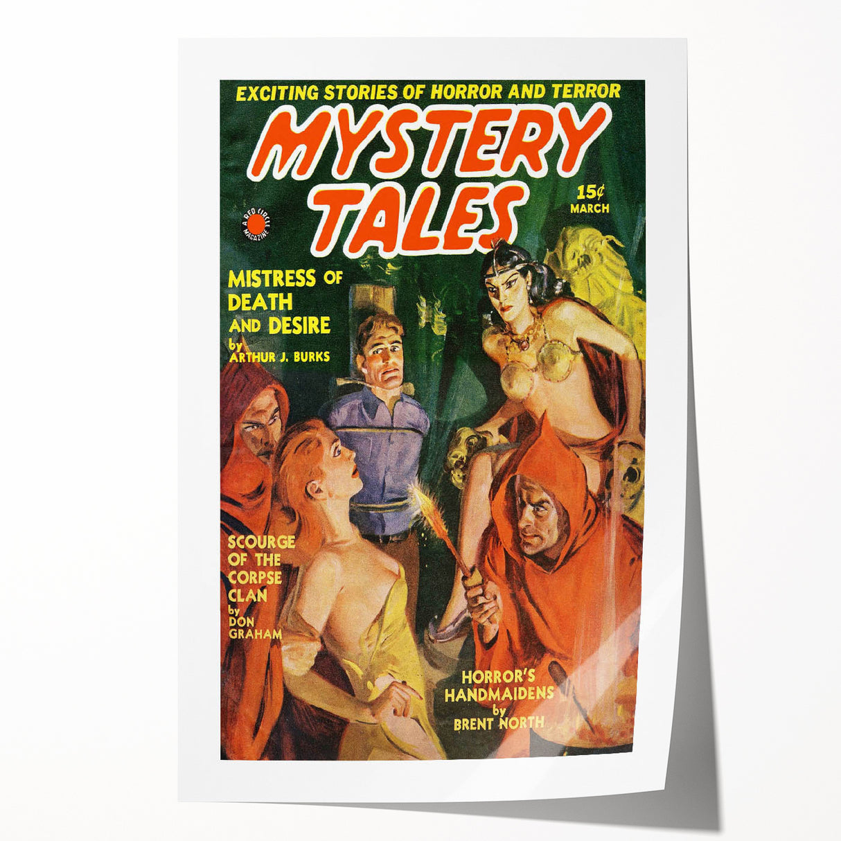 Vintage Magazine Cover Art – Mystery Tales Retro Print