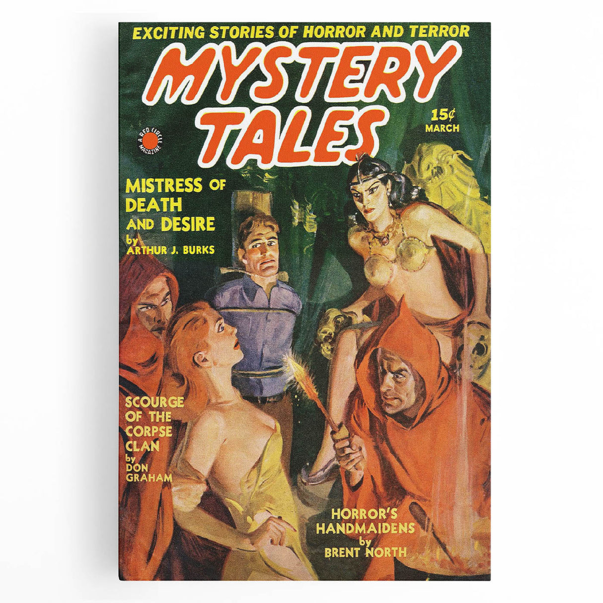 Vintage Magazine Cover Art – Mystery Tales Retro Print