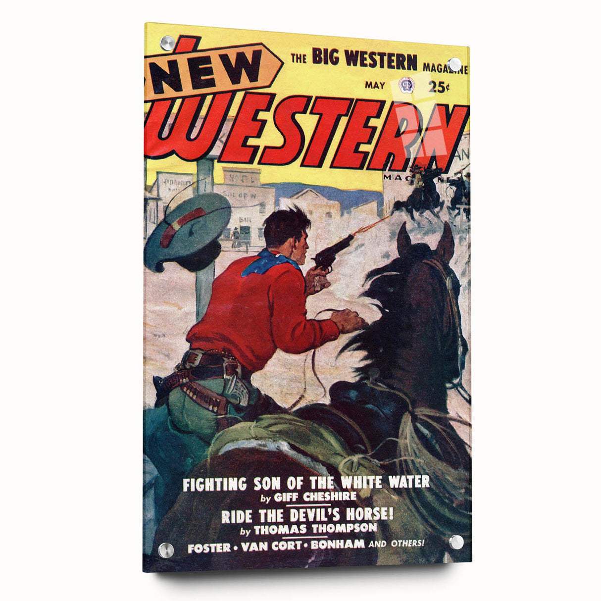Vintage Magazine Cover Art – New Western Retro Print
