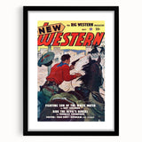 Vintage Magazine Cover Art – New Western Retro Print
