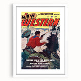 Vintage Magazine Cover Art – New Western Retro Print