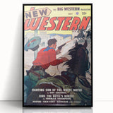 Vintage Magazine Cover Art – New Western Retro Print