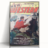 Vintage Magazine Cover Art – New Western Retro Print