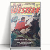 Vintage Magazine Cover Art – New Western Retro Print