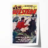 Vintage Magazine Cover Art – New Western Retro Print