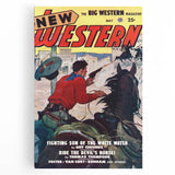 Vintage Magazine Cover Art – New Western Retro Print
