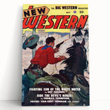 Vintage Magazine Cover Art – New Western Retro Print